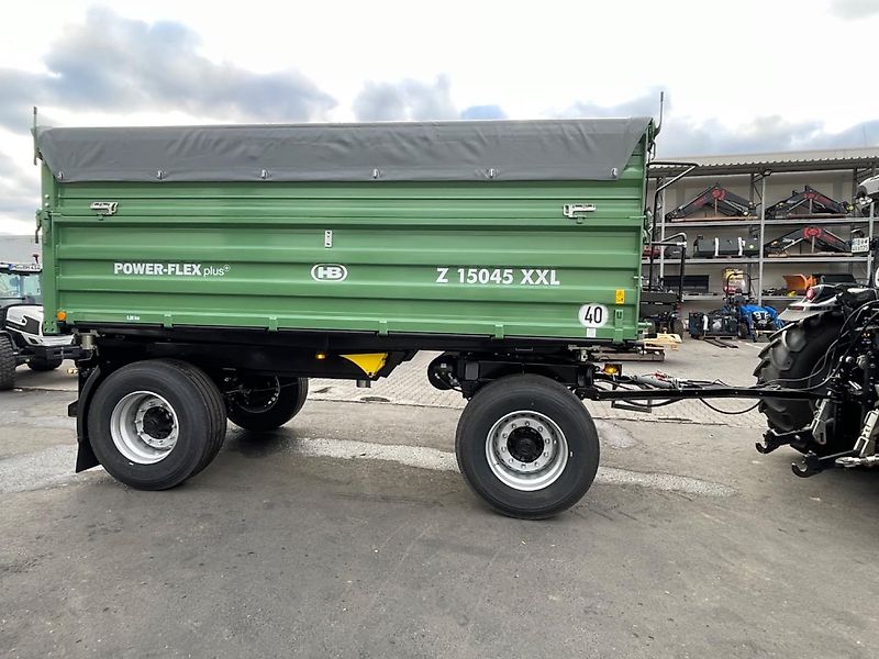 Brantner Zweiachs- Dreiseitenkipper Z 15045 XXL POWERFLEX, 1 Zylinder, 15 to