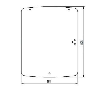 Merlo SZYBA PRZEDNIA MERLO  049497