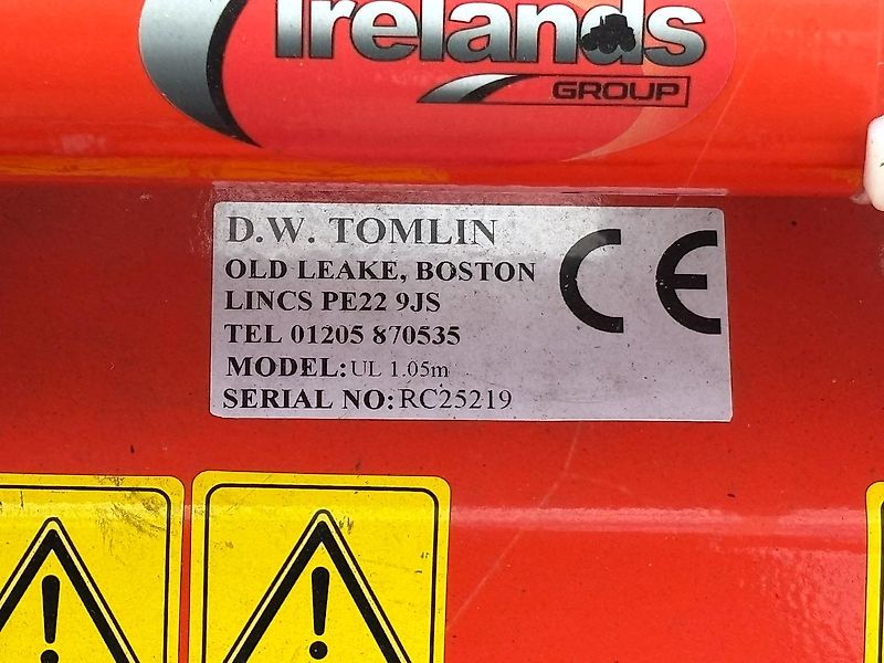 Kubota D.W. Tomlin Rotovator UL 1.05m