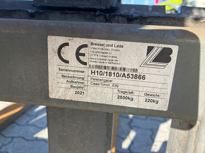 Bressel und Lade H10, 2,5 t, 1.200 mm Gabellänge #für Radlader