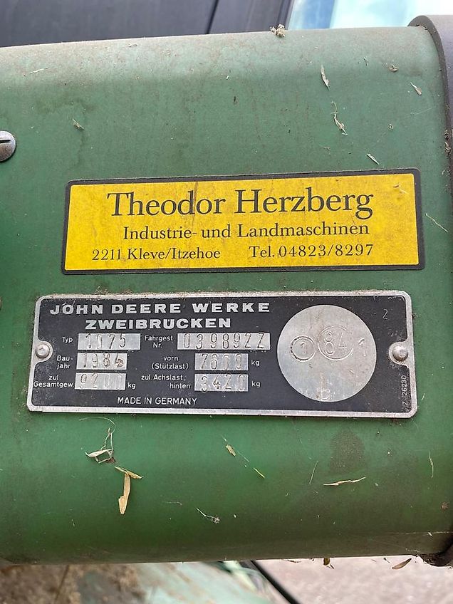 John Deere 1075 Mähdrescher *Bruttopreis* Getreide Stroh