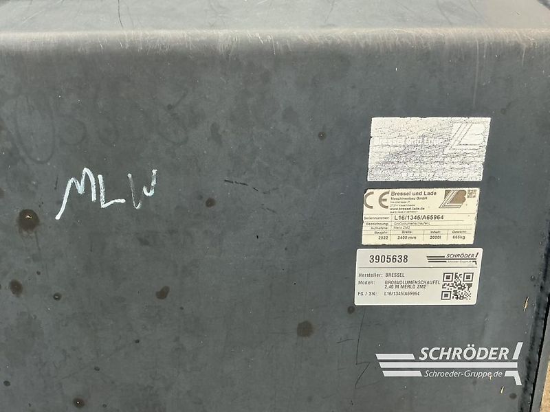 Bressel und Lade GROßVOLUMENSCHAUFEL L 2,40 M | MERLO ZM2