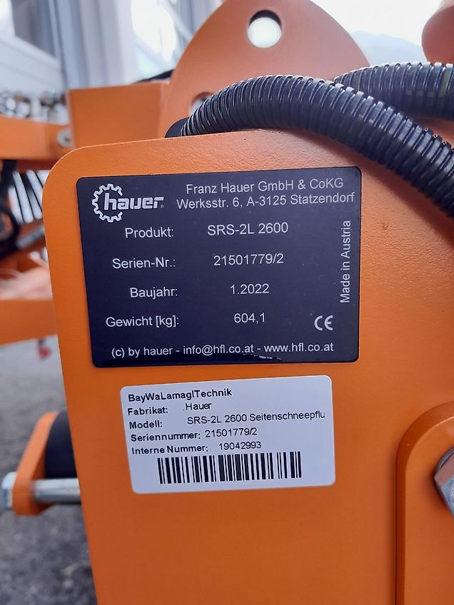 Hauer SRS-2L 2600 Schneepflug