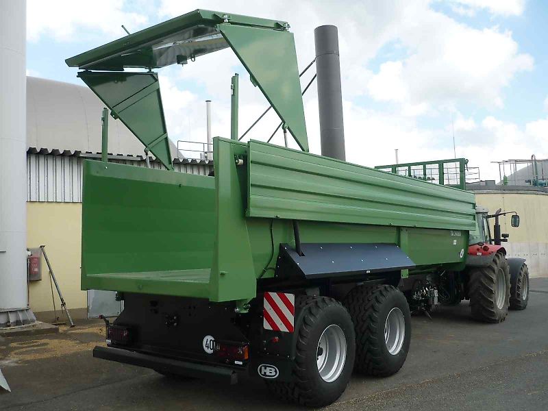 Brantner TA 24080 PowerTube - 8m Mulde 41m³ - 24 to - luftgefedert - BPW Lenk-Achse + abklappbare 800er Aufsatzwände -- 710er Räder