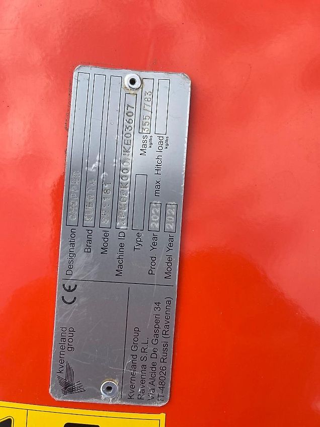 Kubota SE1181 Flail Mower