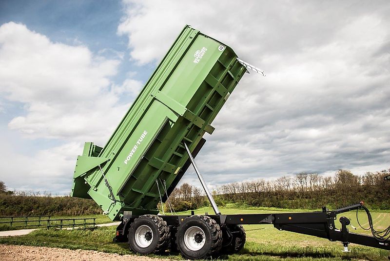 Brantner TA 24073 PowerTube - 24 to HARDOX Boden - luftgefedert - BPW Lenkachse + abklappbare 800er Aufsatzwände = 37,4 m³ -- 710er Räder