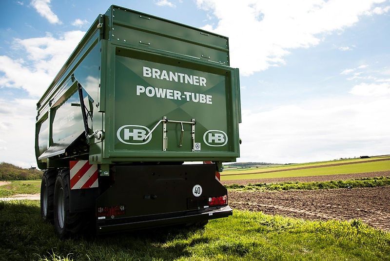 Brantner TA 24073 PowerTube - 24 to HARDOX Boden - luftgefedert - BPW Lenkachse + abklappbare 800er Aufsatzwände = 37,4 m³ -- 710er Räder