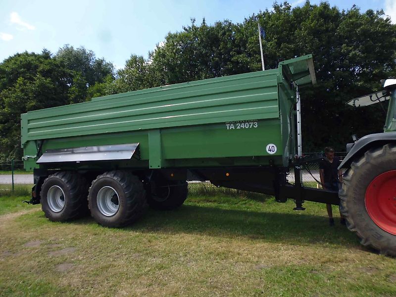 Brantner TA 24073 PowerTube - 24 to HARDOX Boden - luftgefedert - BPW Lenkachse + abklappbare 800er Aufsatzwände = 37,4 m³ -- 710er Räder