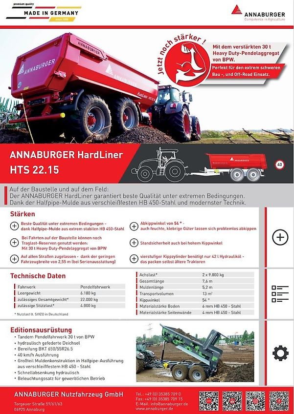 Annaburger Hard Liner HTS 22A.15